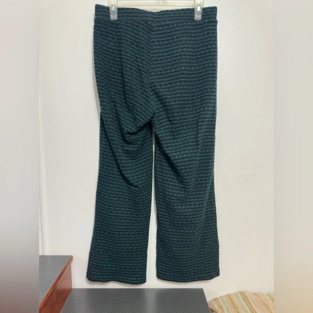 Zara Green and Black Textured Knit Pants - Picture 2 of 4